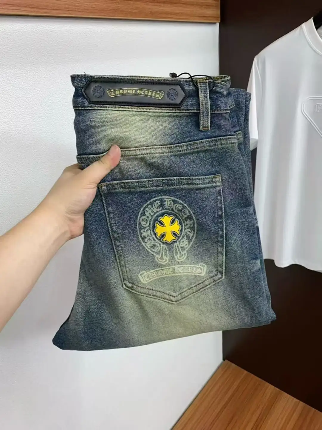 Chrome Hearts Logo Embroidered Straight-Leg Jeans D18023885