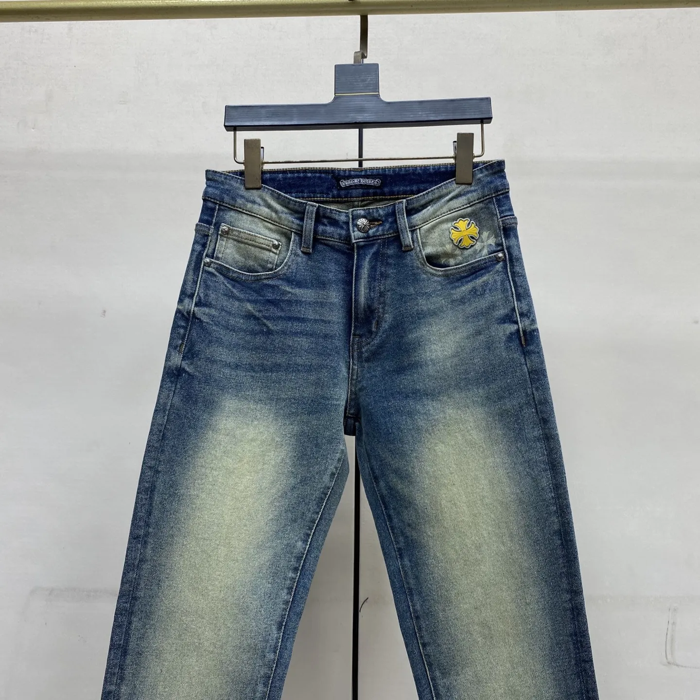 Chrome Hearts Logo Embroidered Straight-Leg Jeans D18023885 — view 6