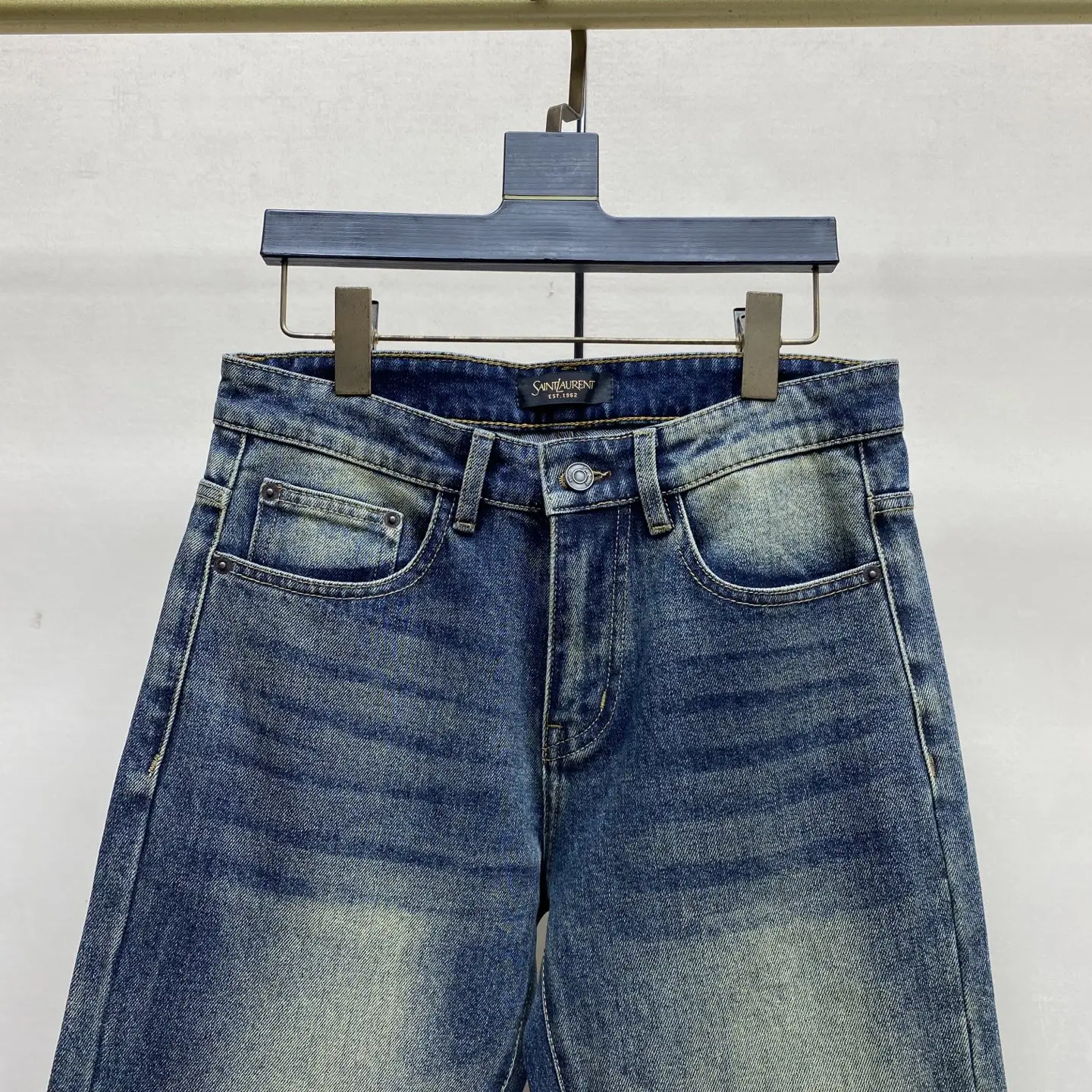 Logo-Appliqué Slim-Fit Straight-Leg Jeans D17523888 — view 8