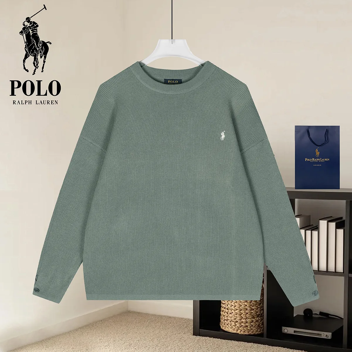 Polo Ralph Lauren Relaxed Crew-Neck Knit Sweater D18022874