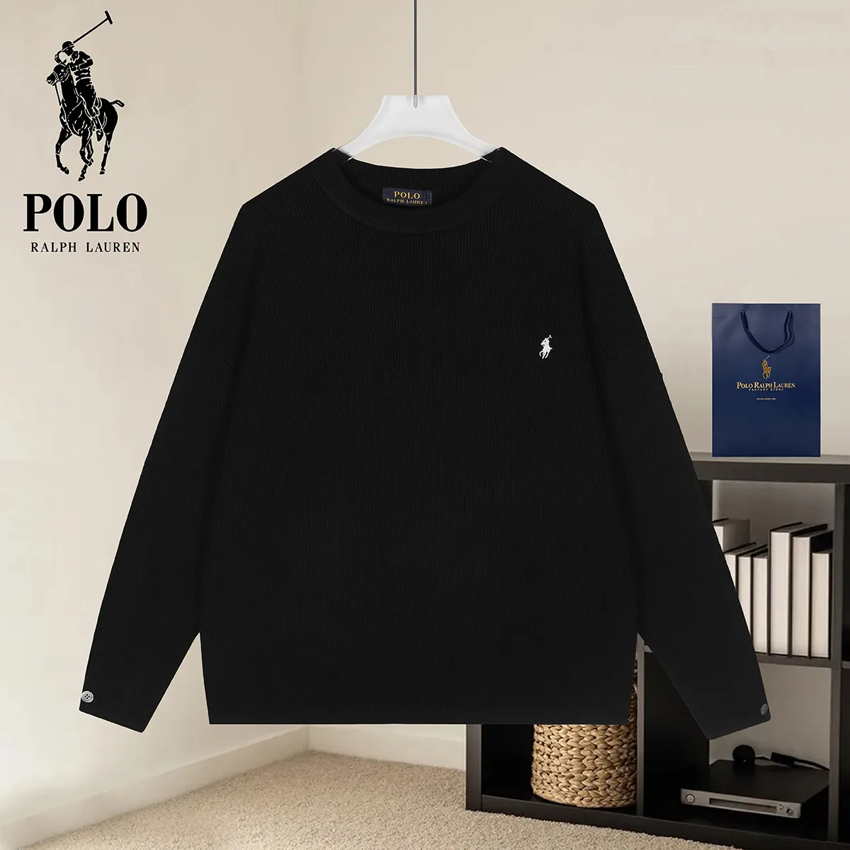 Polo Ralph Lauren Relaxed Crew-Neck Knit Sweater D18022871