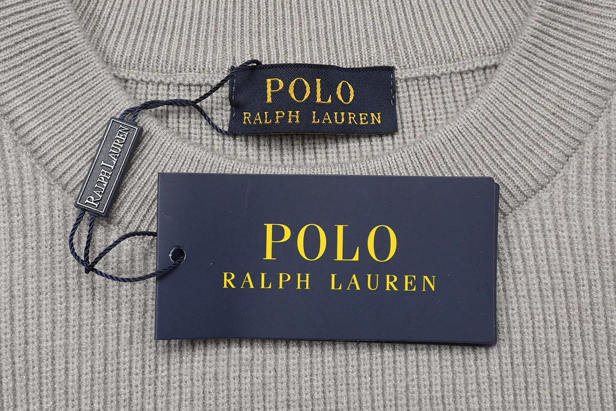 Ribbed Cotton-Blend Crew-Neck Sweater D18022873 — view 3
