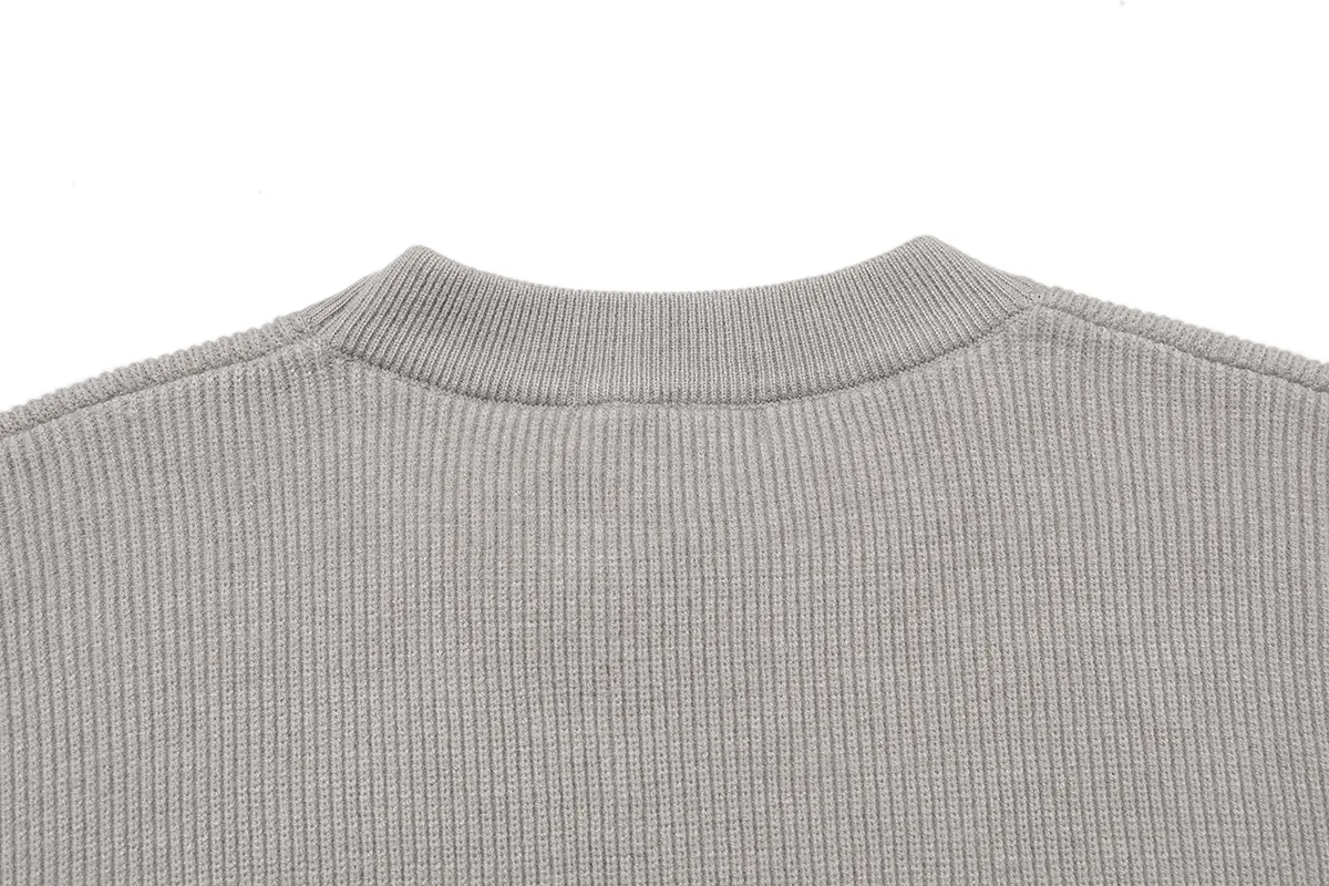 Ribbed Cotton-Blend Crew-Neck Sweater D18022873 — view 4