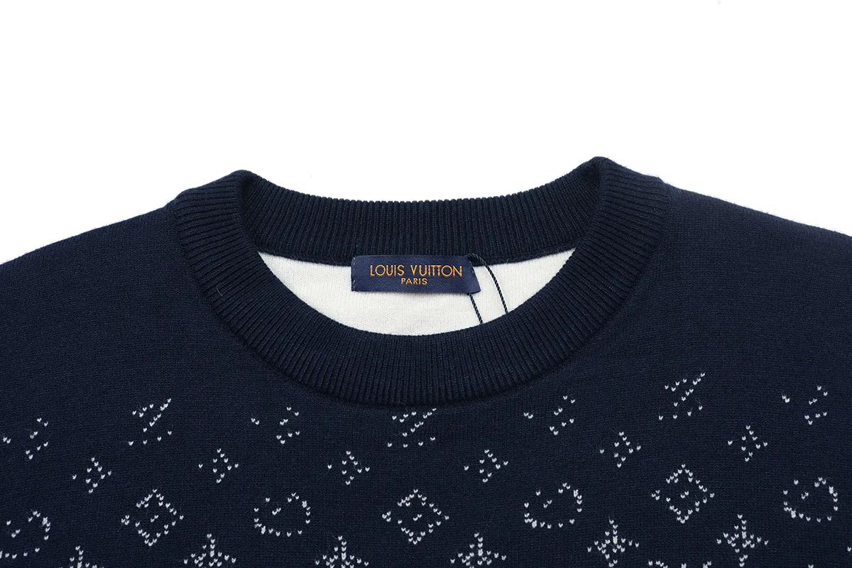 Monogram Jacquard Crew-Neck Sweater D18022903 — view 3