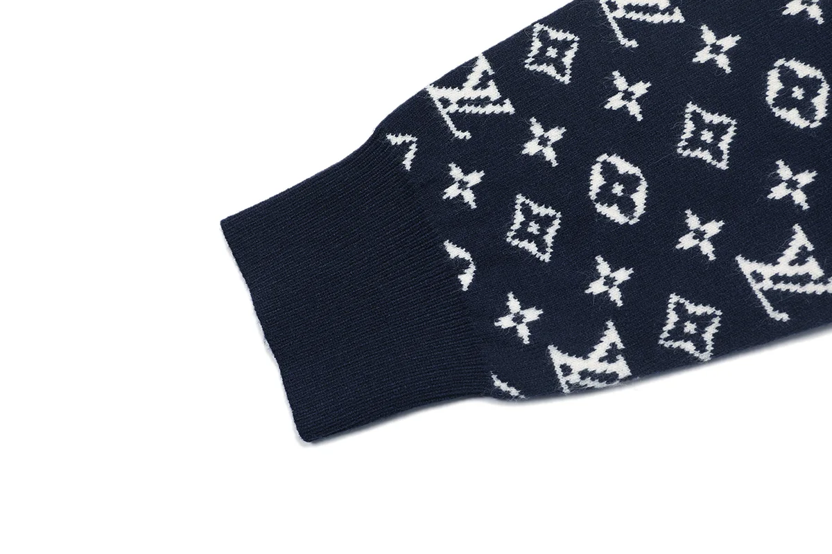 Monogram Jacquard Crew-Neck Sweater D18022903 — view 5