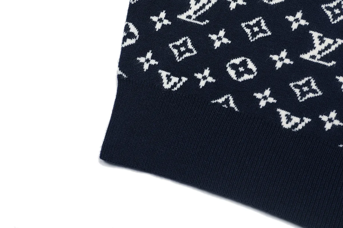 Monogram Jacquard Crew-Neck Sweater D18022903 — view 6