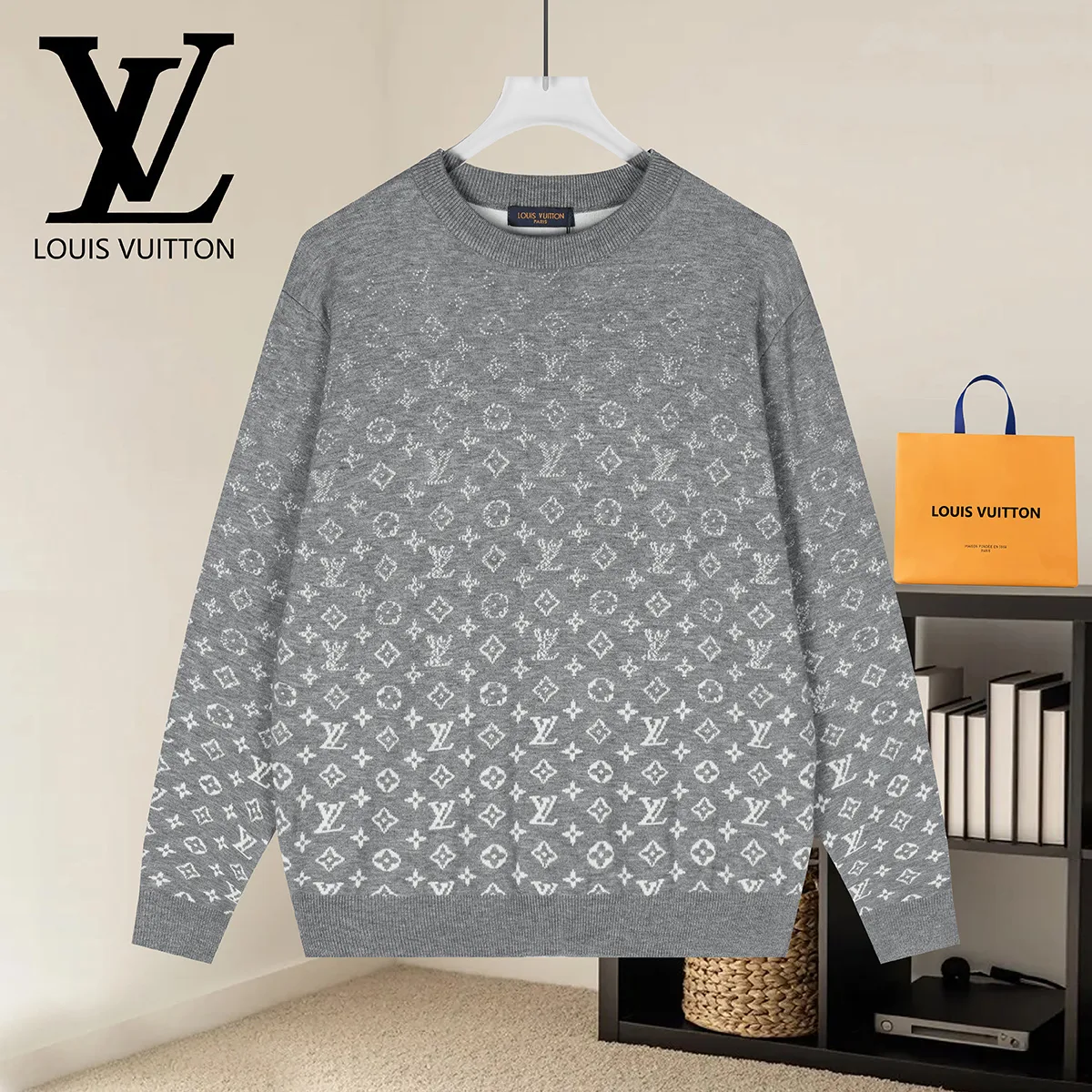 Monogram Jacquard Silk and Cashmere-Blend Sweater D18022904