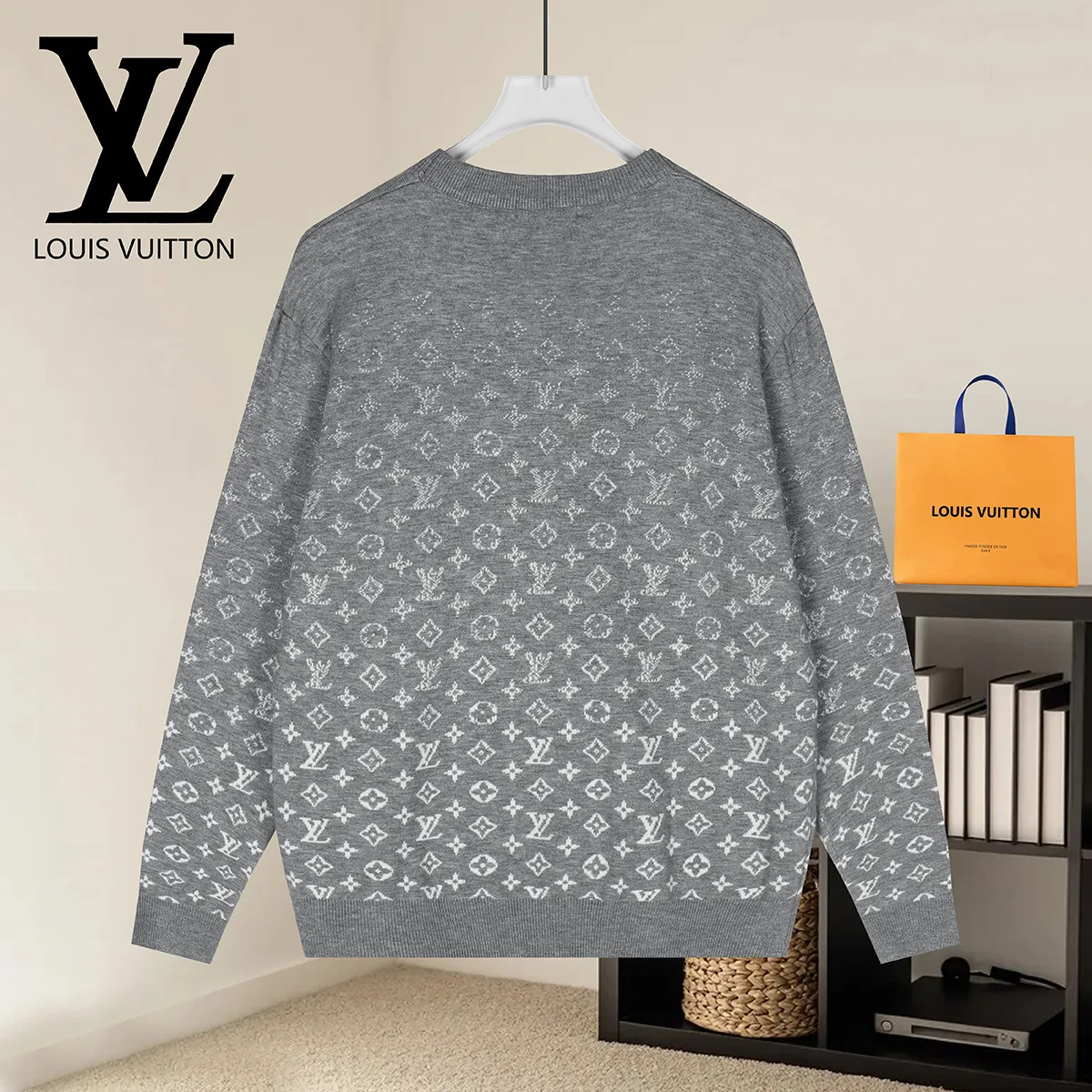 Monogram Jacquard Silk and Cashmere-Blend Sweater D18022904 — view 2