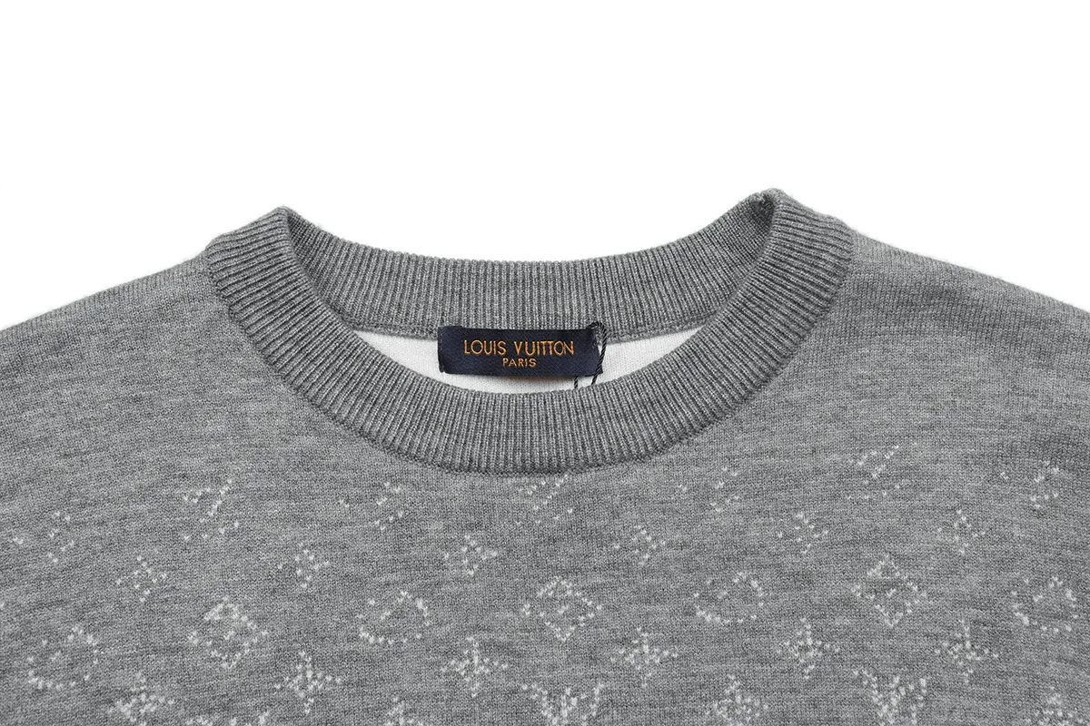 Monogram Jacquard Silk and Cashmere-Blend Sweater D18022904 — view 3