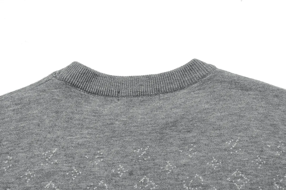 Monogram Jacquard Silk and Cashmere-Blend Sweater D18022904 — view 4
