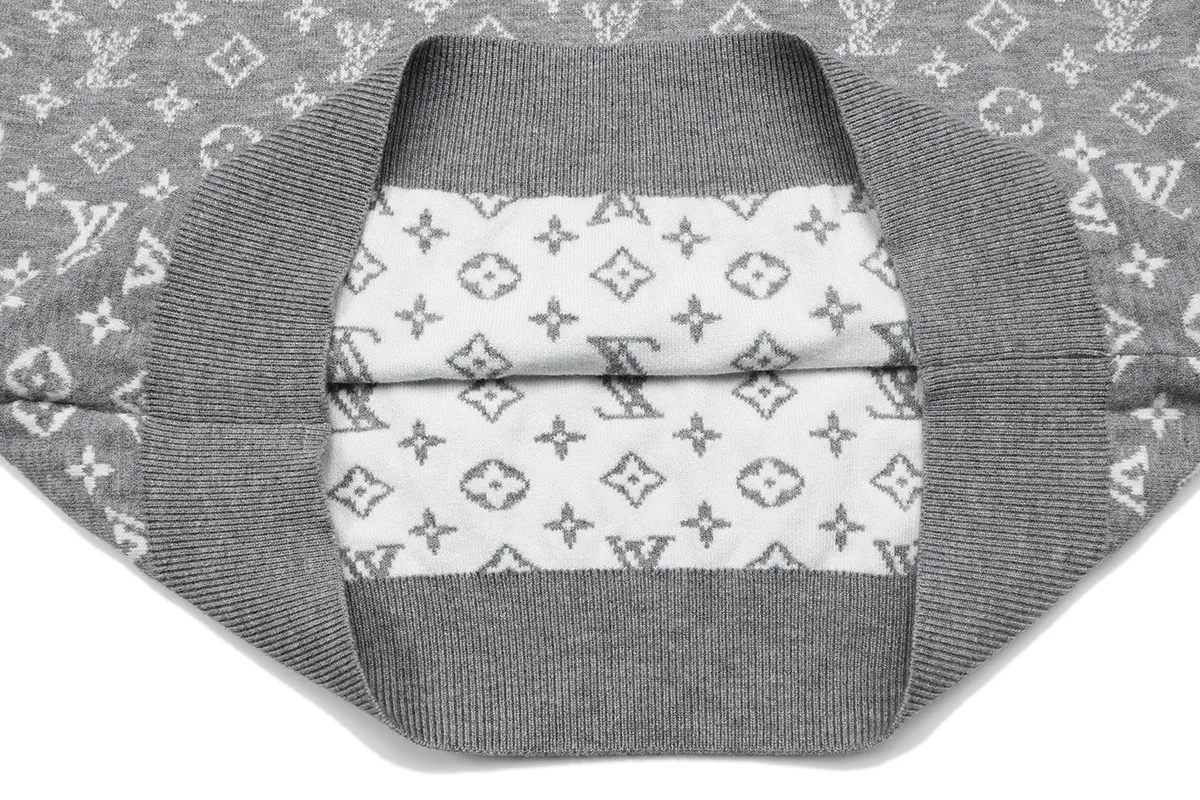 Monogram Jacquard Silk and Cashmere-Blend Sweater D18022904 — view 6