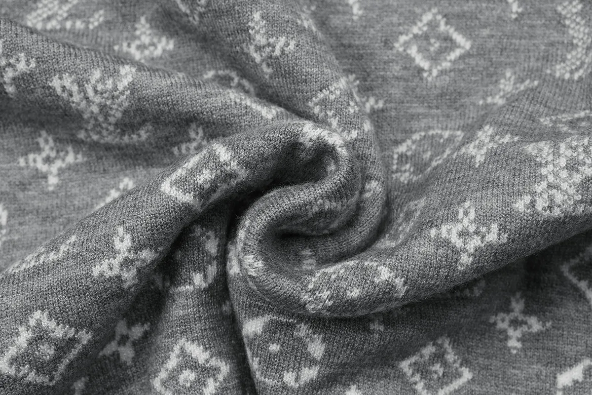 Monogram Jacquard Silk and Cashmere-Blend Sweater D18022904 — view 7