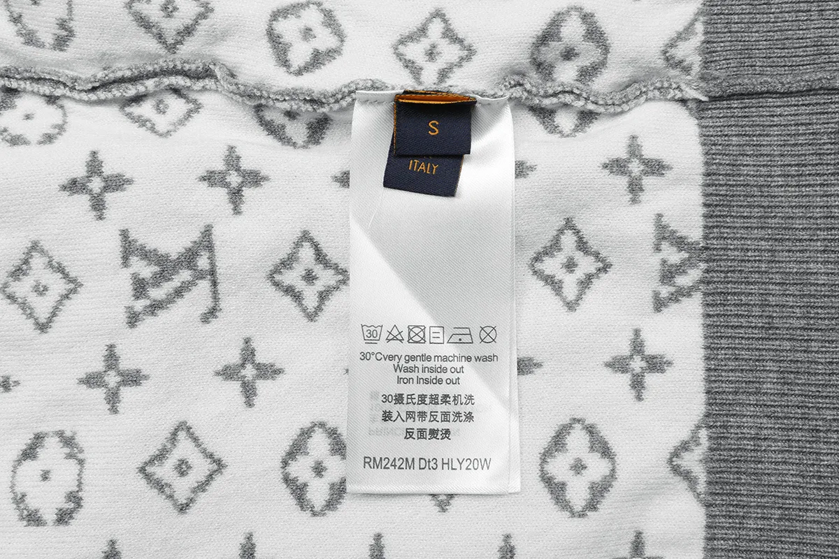Monogram Jacquard Silk and Cashmere-Blend Sweater D18022904 — view 8