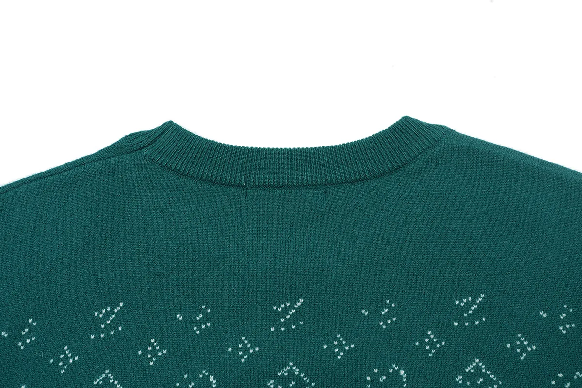 Monogram Jacquard Silk and Cashmere-Blend Sweater D18022902 — view 4