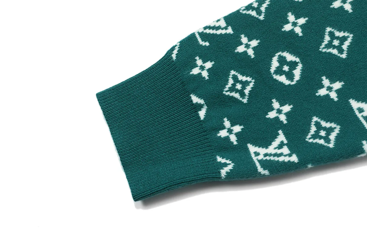 Monogram Jacquard Silk and Cashmere-Blend Sweater D18022902 — view 5