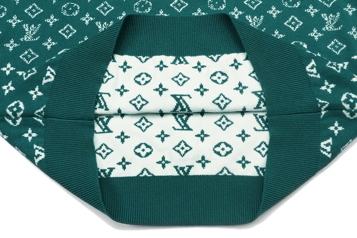 Monogram Jacquard Silk and Cashmere-Blend Sweater D18022902 — view 7