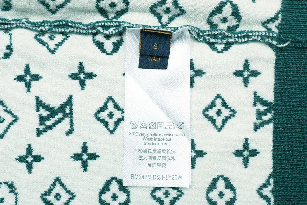 Monogram Jacquard Silk and Cashmere-Blend Sweater D18022902 — view 8