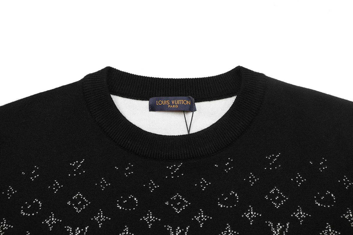 Monogram Jacquard Crew-Neck Sweater D18022905 — view 3