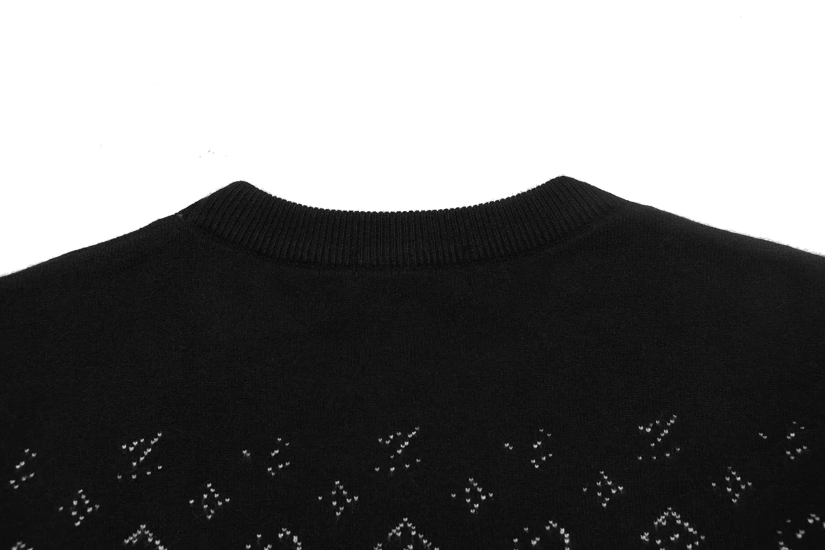 Monogram Jacquard Crew-Neck Sweater D18022905 — view 4
