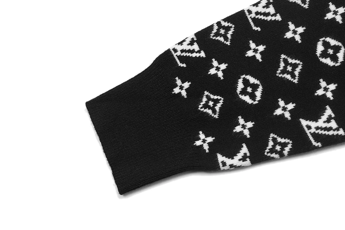 Monogram Jacquard Crew-Neck Sweater D18022905 — view 5