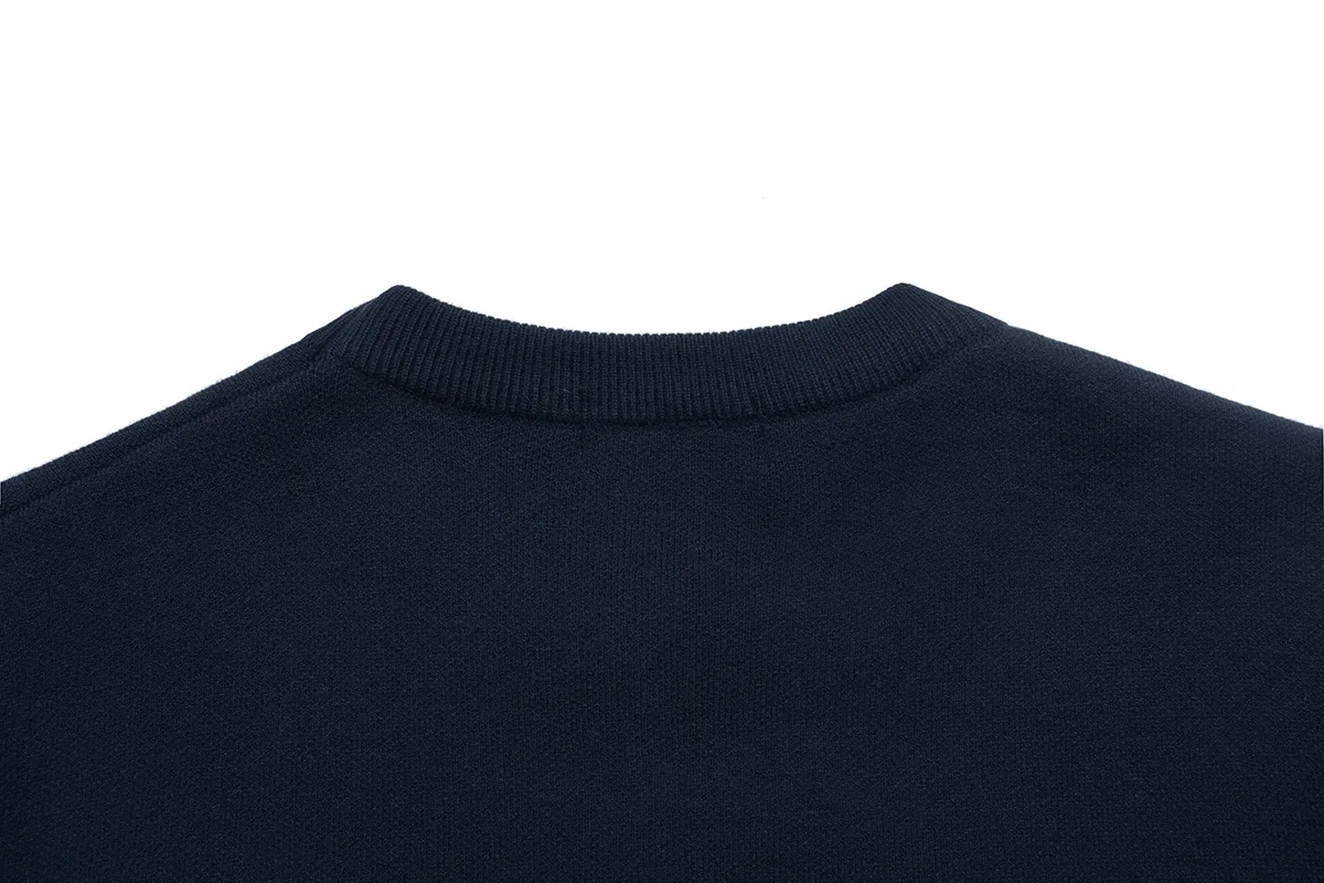 Monogram Sleeve Wool Crew-Neck Sweater D18522884 — view 4