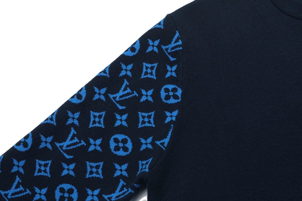 Monogram Sleeve Wool Crew-Neck Sweater D18522884 — view 5