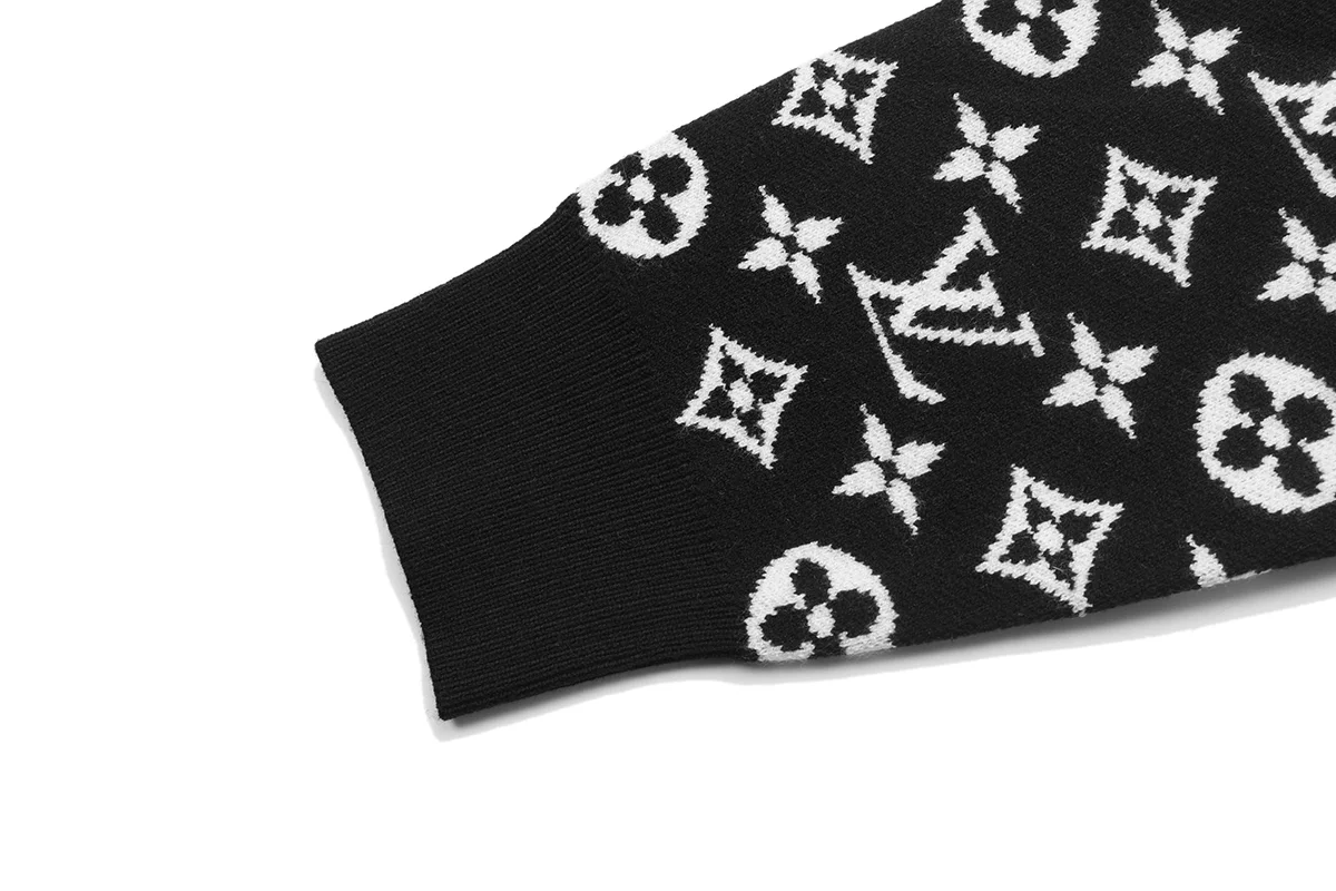 Monogram Intarsia Sleeve Wool Sweater D18522885 — view 6