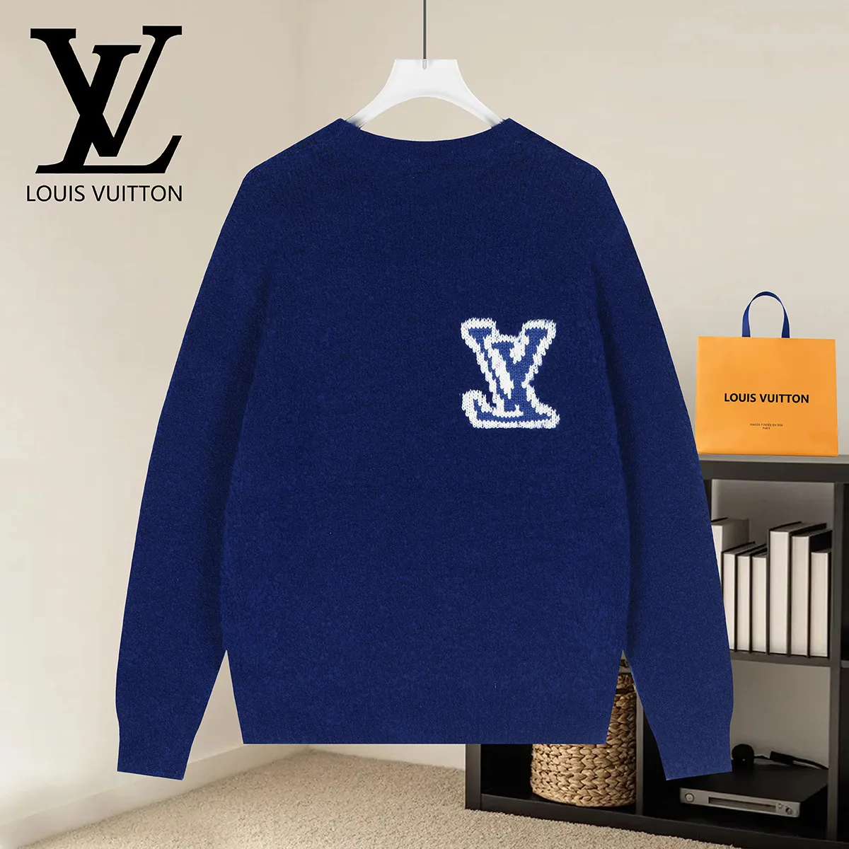 Logo Intarsia Wool-Blend Crew-Neck Sweater D19022888 — view 2