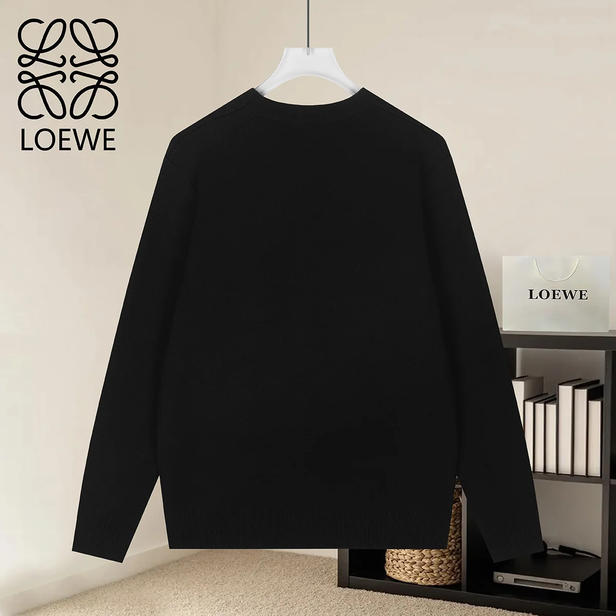 Anagram Logo Wool-Blend Crew-Neck Sweater D20022880 — view 2