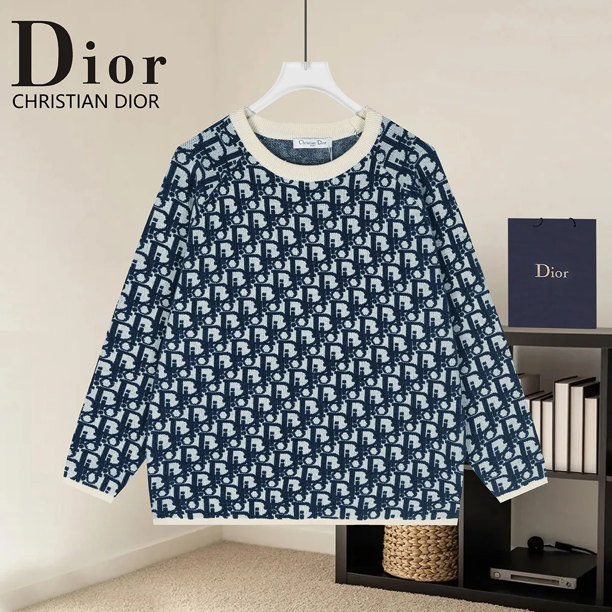 Atelier Logo Jacquard Crew-Neck Sweater D20022927