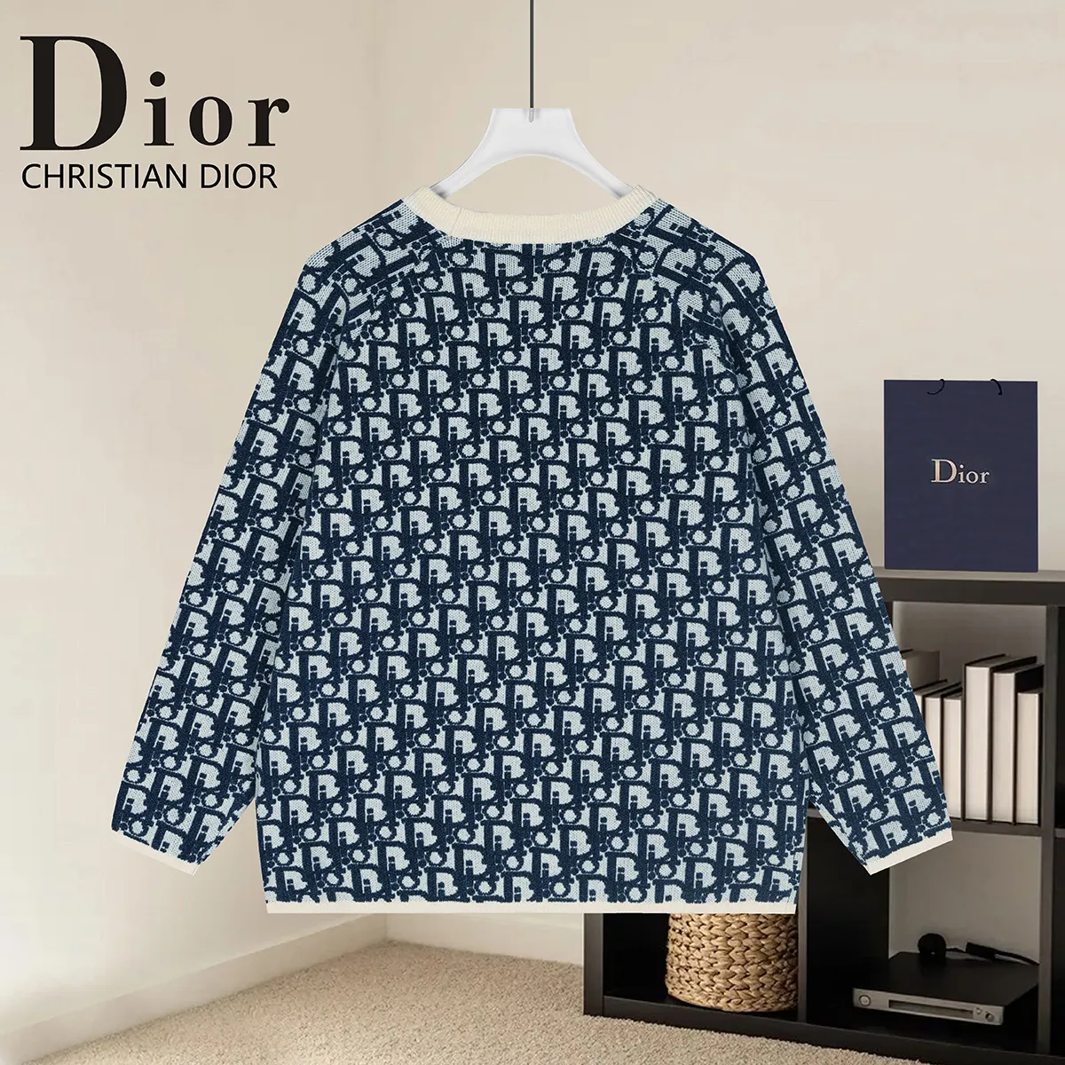 Atelier Logo Jacquard Crew-Neck Sweater D20022927 — view 2