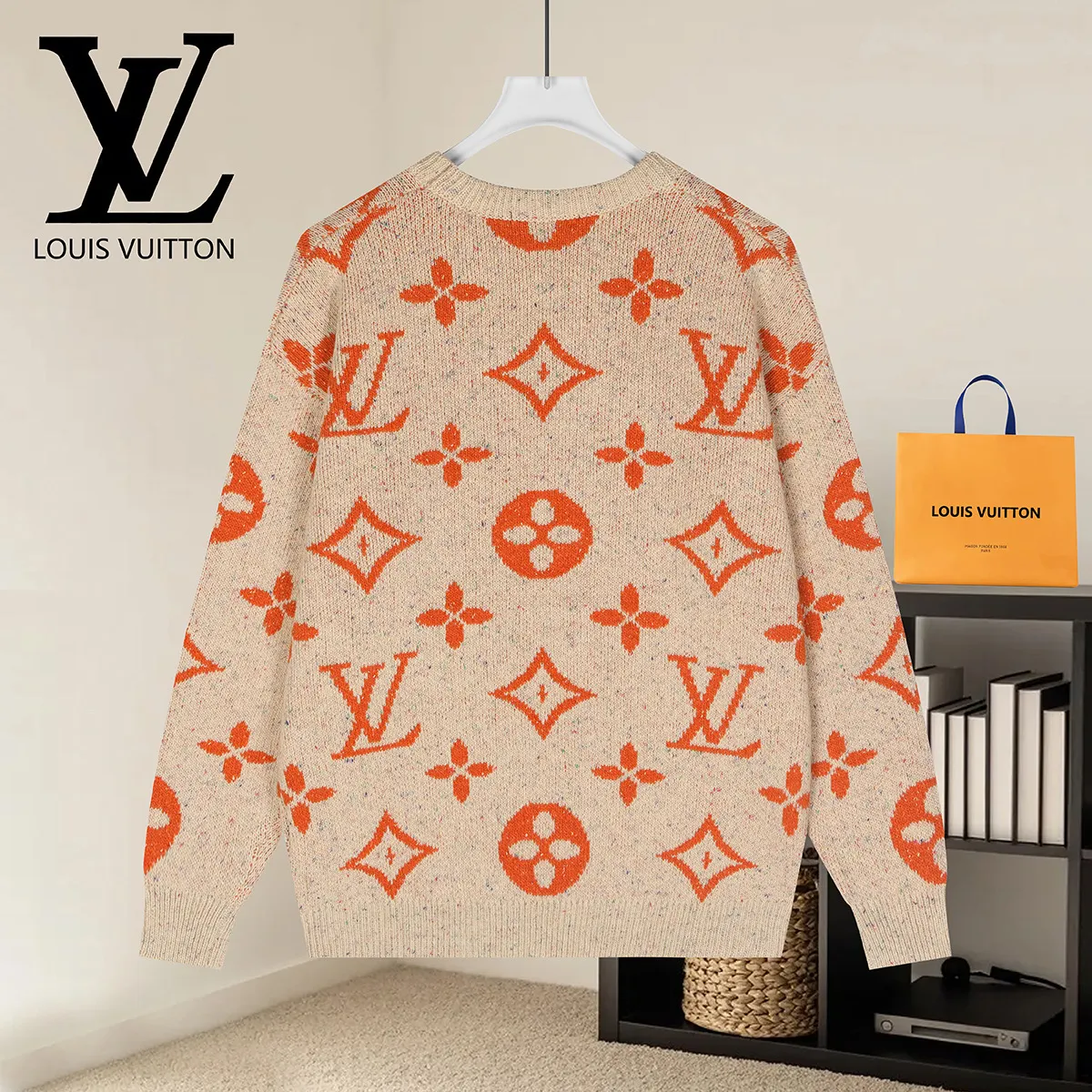 Monogram Jacquard Crew-Neck Sweater D20022900 — view 2