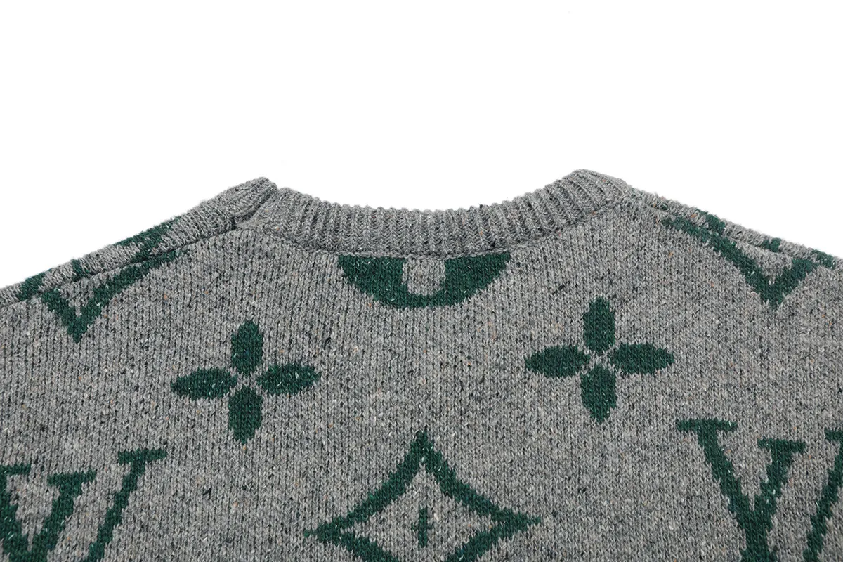Monogram Jacquard Crew-Neck Sweater D20022901 — view 4