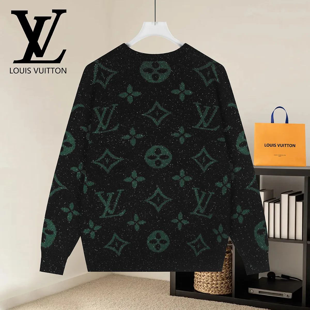 Monogram Jacquard Crew-Neck Sweater D20022899 — view 2