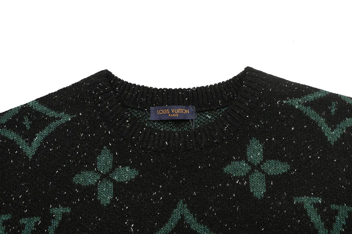 Monogram Jacquard Crew-Neck Sweater D20022899 — view 3