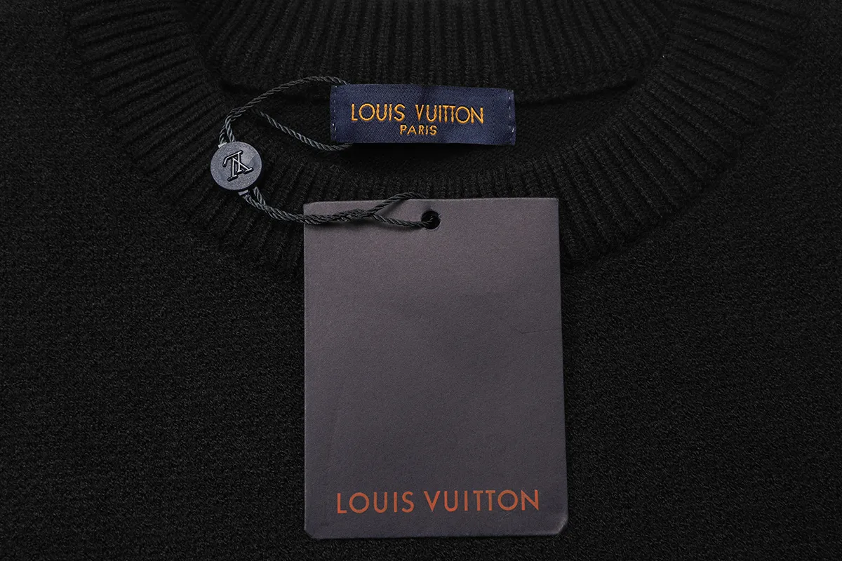 Logo Chenille Embroidery Knit Sweater D20022918 — view 3