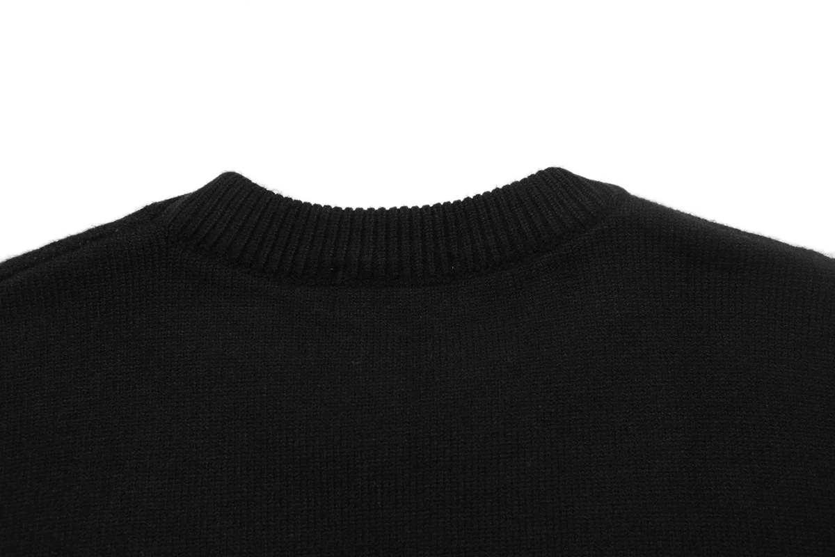 Logo Chenille Embroidery Knit Sweater D20022918 — view 4