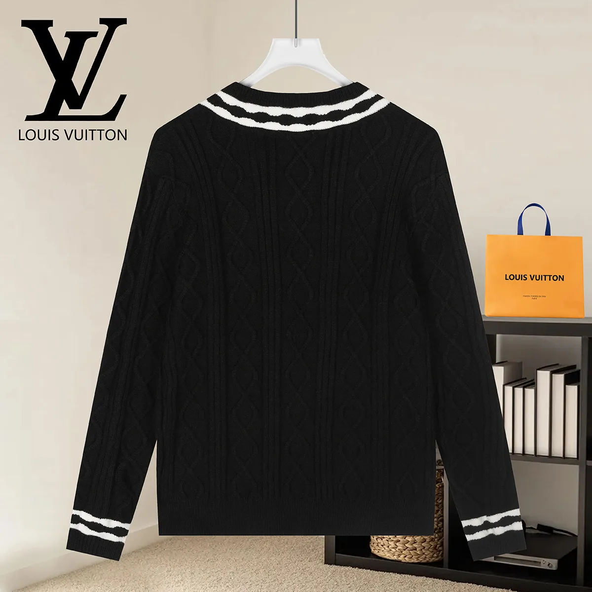 Monogram Jacquard Crew-Neck Sweater D21022908 — view 2