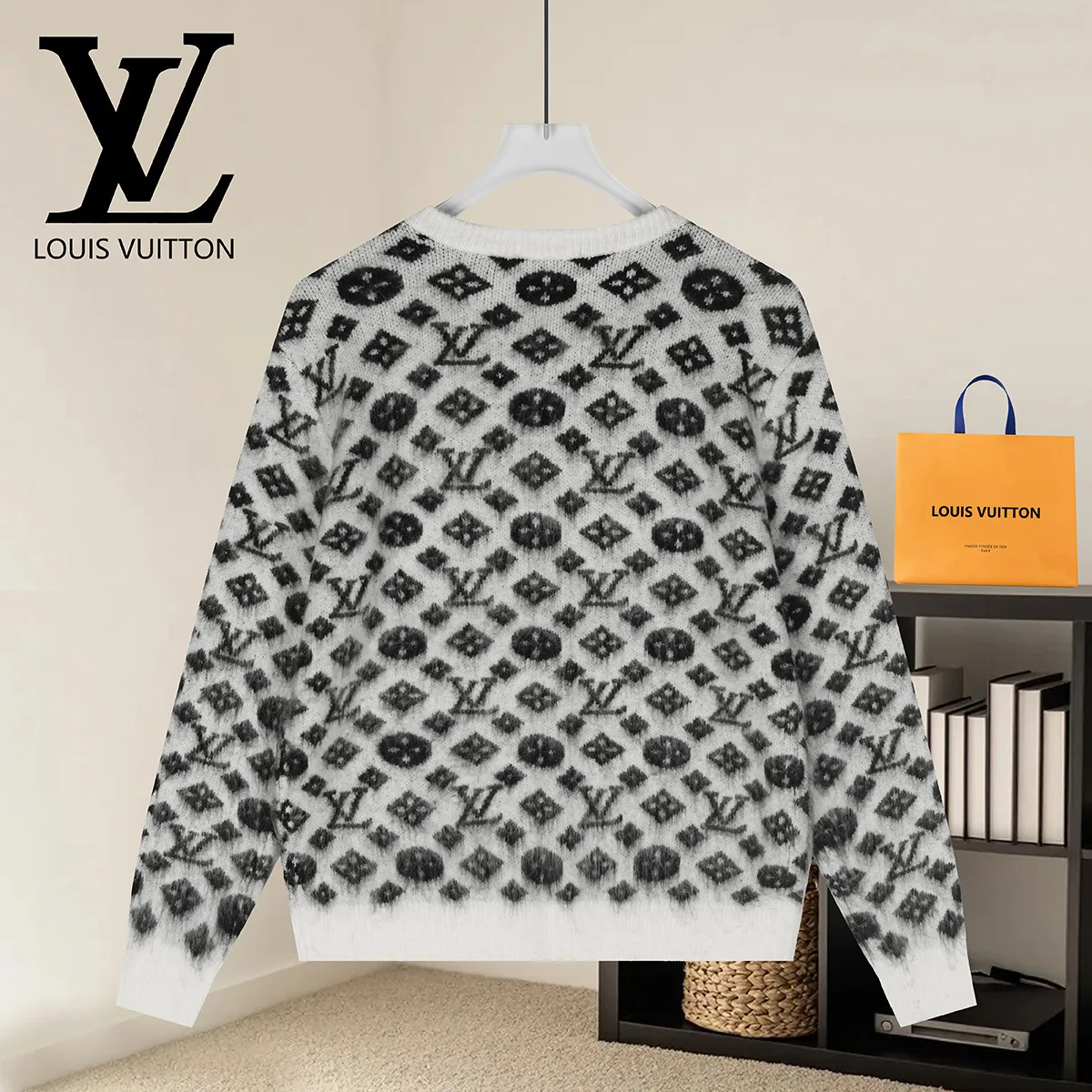 Monogram Jacquard Knit Cardigan D21022906 — view 2