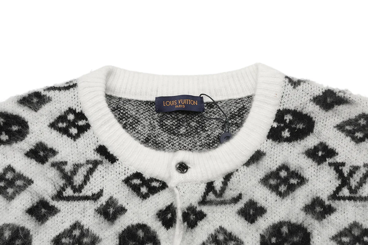 Monogram Jacquard Knit Cardigan D21022906 — view 3