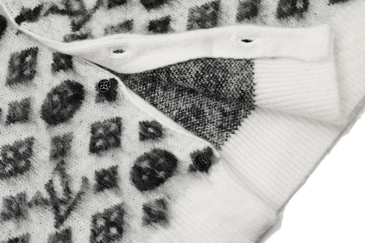 Monogram Jacquard Knit Cardigan D21022906 — view 8