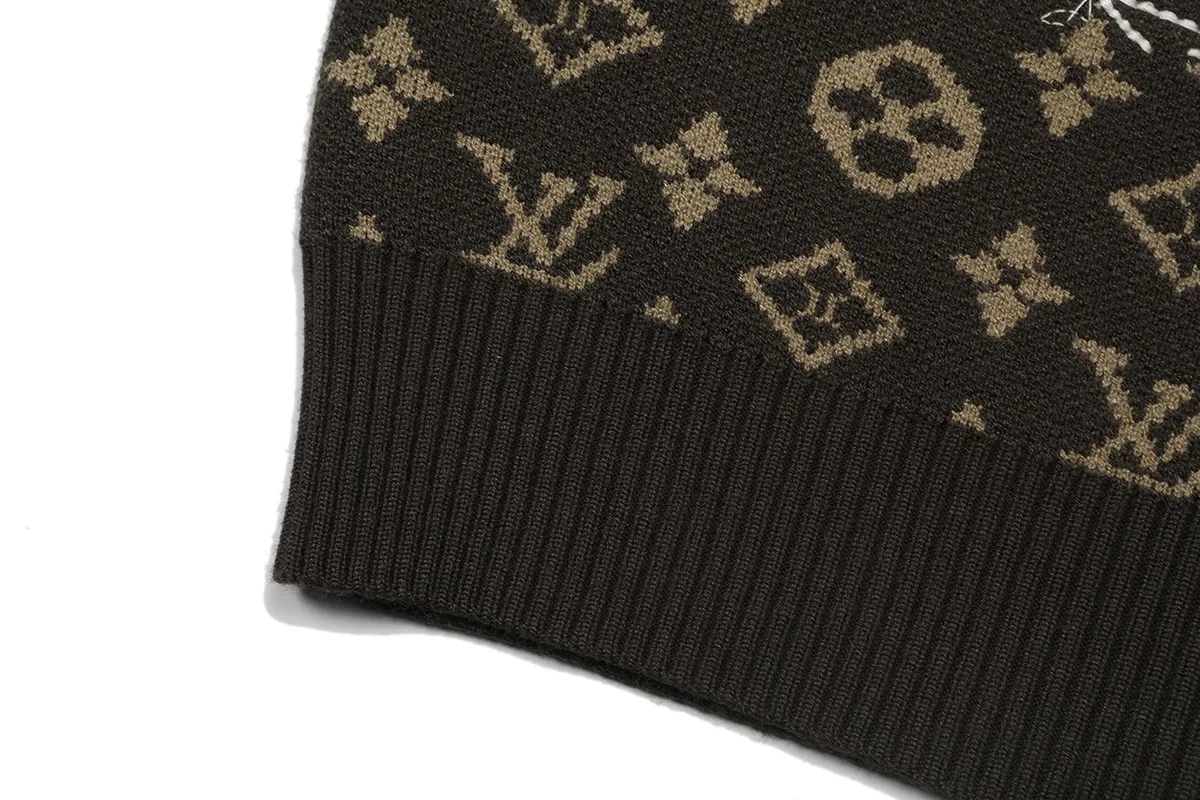 Monogram Doodles Embroidered Wool Cardigan D22022893 — view 8