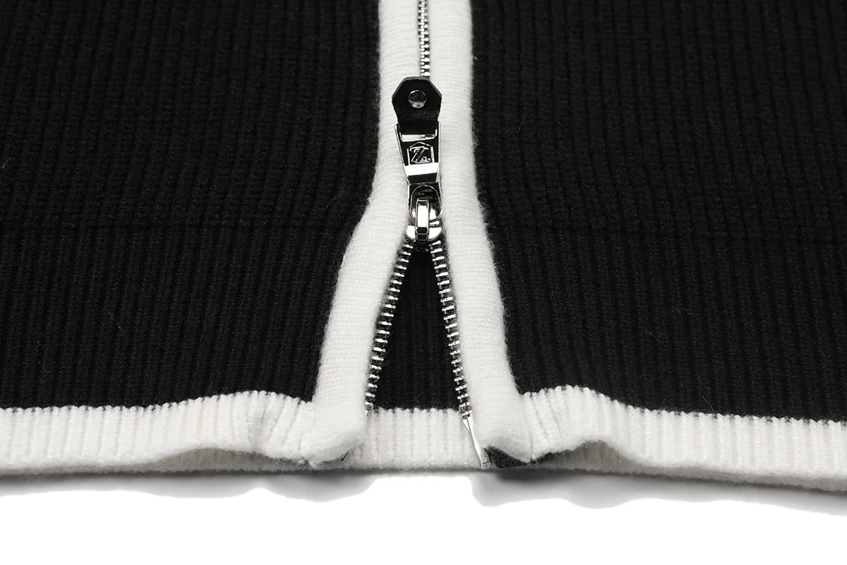 Zip-Up Merino Wool Cardigan D22022883 — view 6