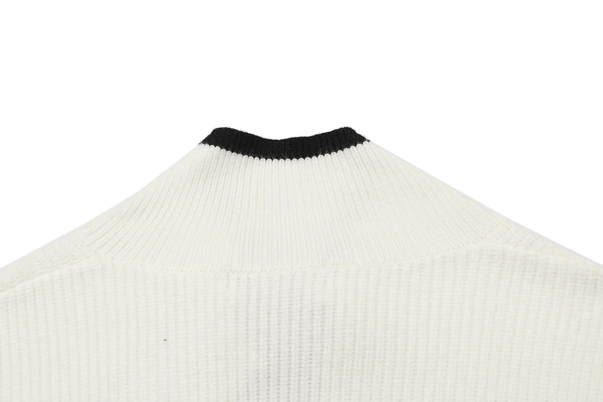 Striped Merino Wool Zip-Up Cardigan D22022882 — view 4