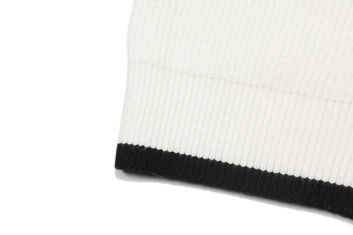 Striped Merino Wool Zip-Up Cardigan D22022882 — view 8