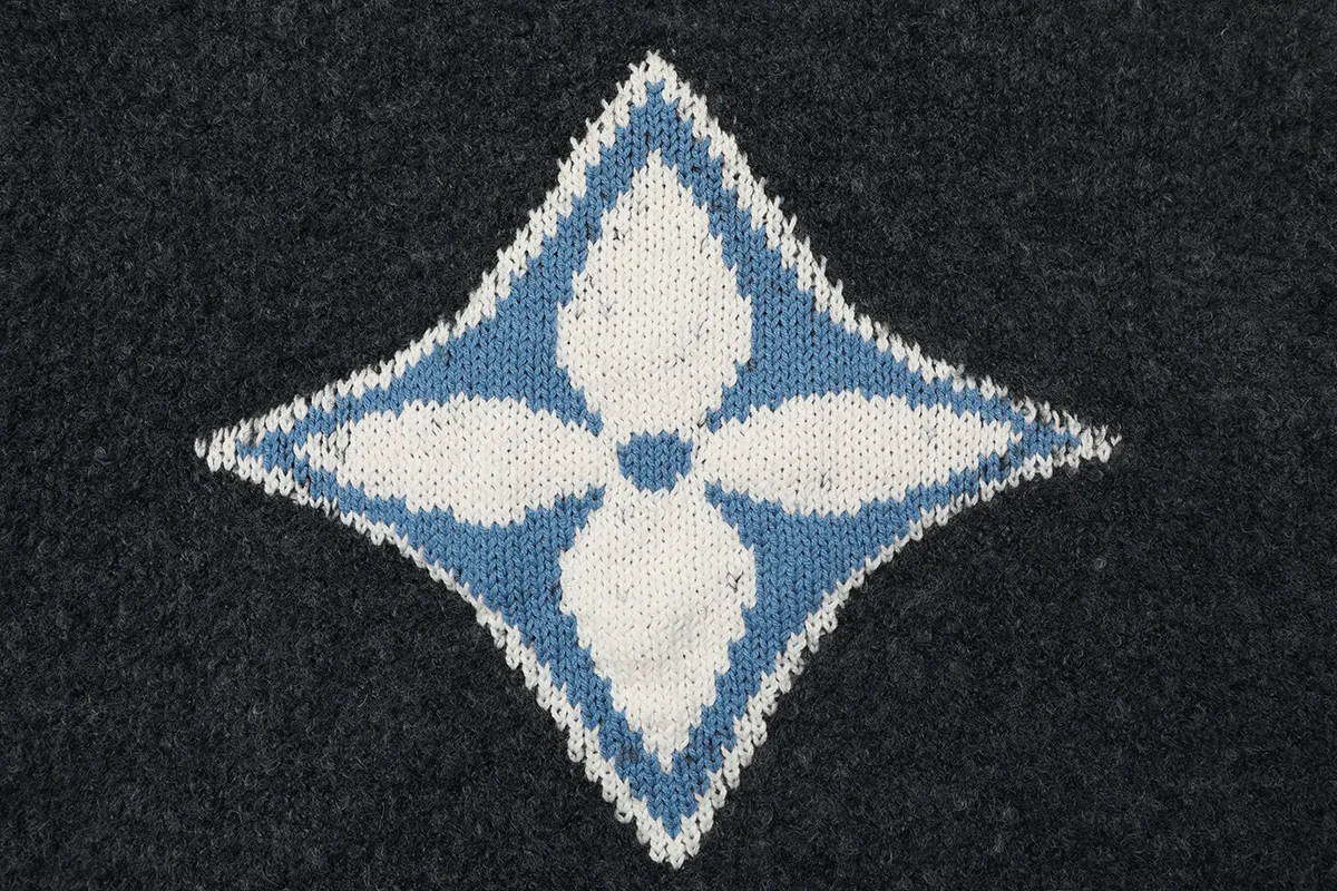 Monogram Towel Embroidery Crew-Neck Sweater D20022909 — view 6