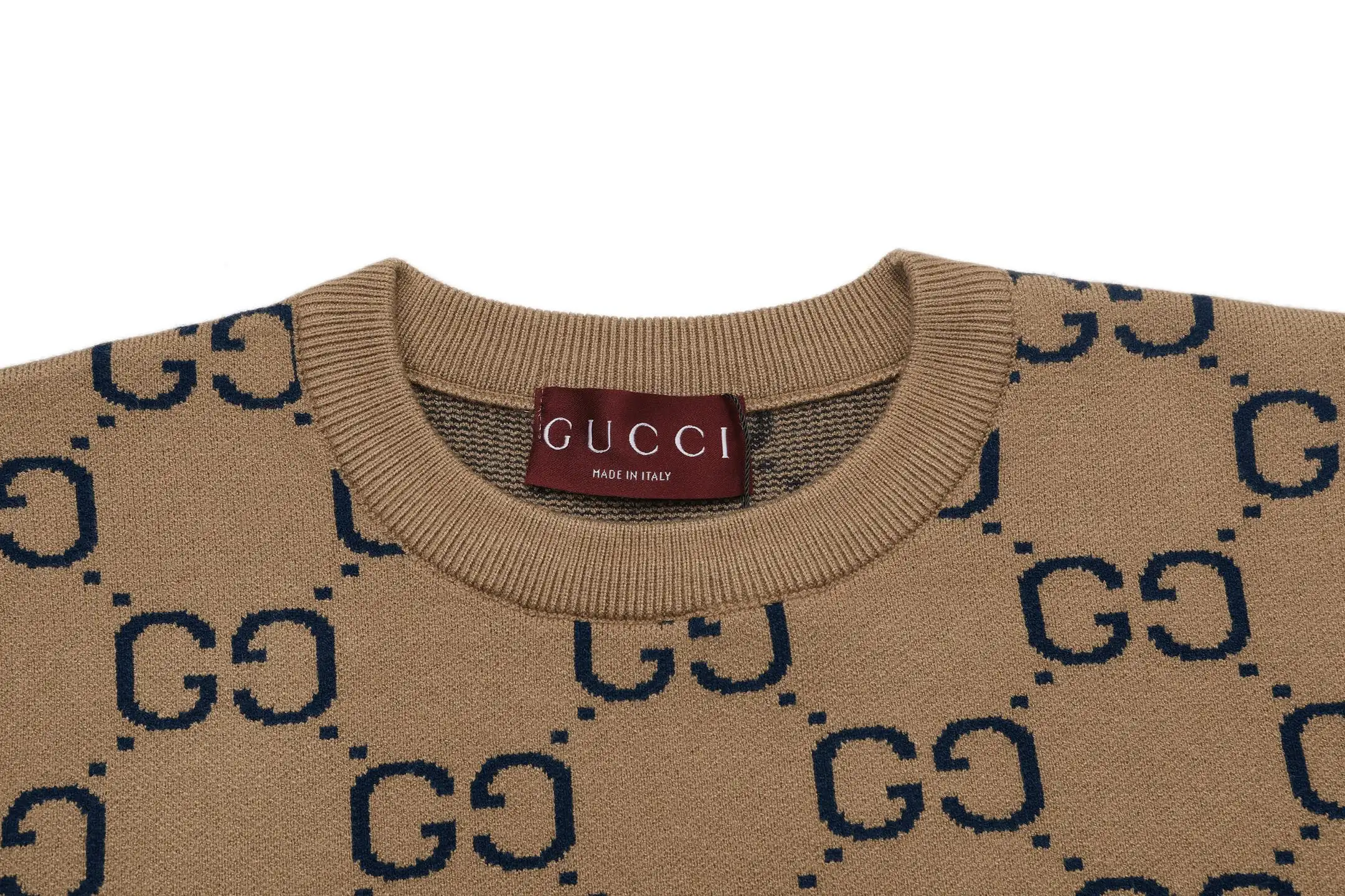 GG Monogram Jacquard Wool Sweater D18022929 — view 3