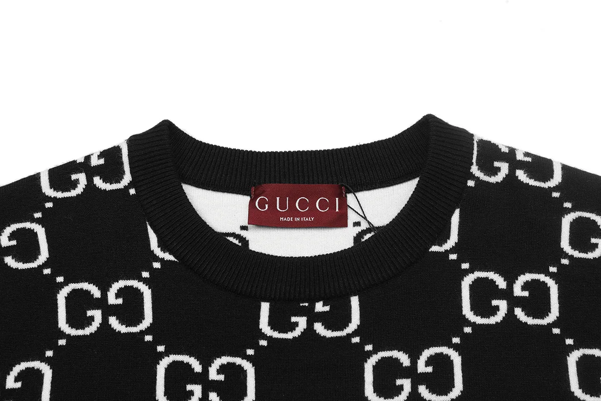 GG Monogram Jacquard Wool Sweater D18022933 — view 3