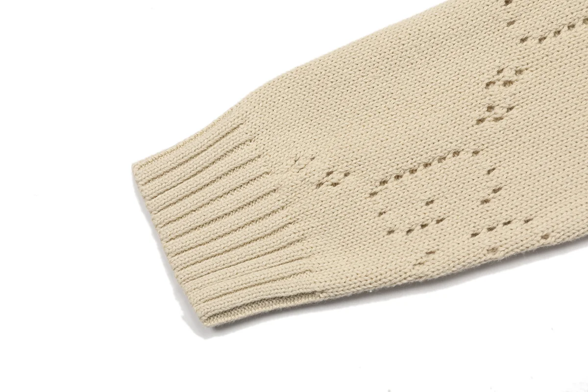 GG Perforated Wool Crew-Neck Sweater D18022938 — view 6