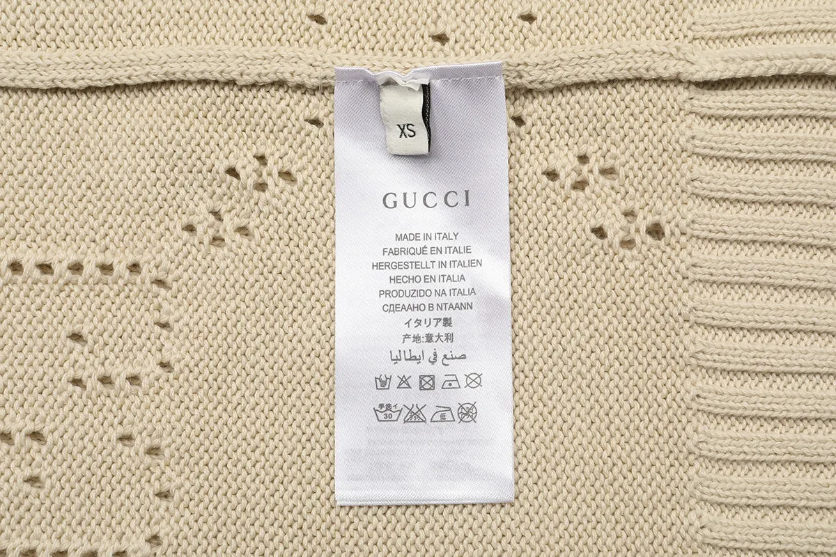 GG Perforated Wool Crew-Neck Sweater D18022938 — view 8